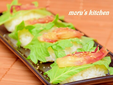 夏野菜の味と香り！簡単に作れるみょうが寿司